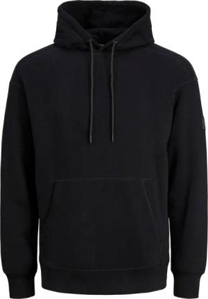 Classic Waffle Sweat Hood  von Jack & Jones in der farbe Schwarz und in größe M.