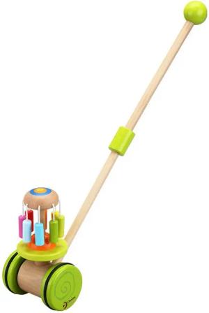 Classic World Schiebestab Classic World - Schiebestock Regenbogen - 16x16x48cm - ab 12 Monaten