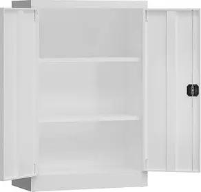 ClassiX Metallschrank X-530297 signalweiß 2 Fachböden 80,0 x 38,0 x 120,0 cm, aufgebaut, 1 St.