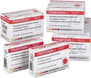CLEARTEST Troponin-Schnelltest CLEARTEST Troponin I, Schnelltest, 20-tlg., Herzinfarkt-Diagnostik, Troponin Test, Früher Nachweis Herzmuskelschäden, Risikoabschätzung Angina Pectoris