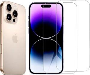 CLM-Tech Displayschutzglas 2x für iPhone 16 Pro 6,3 Zoll, Panzerglas Folie - Anti-Fingerabdruck und kratzfest -, 2 Stück, Kristallklar
