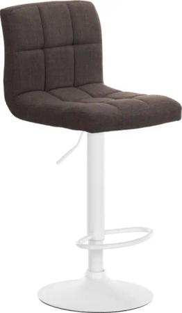 CLP Barhocker Calma Stoff I Barstuhl Höhenverstellbar I Um 360° Drehbar Mit Rückenlehne Für Bistro Und Küche