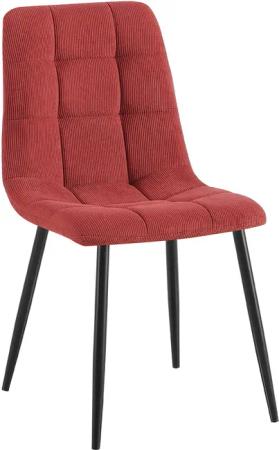 CLP Esszimmerstuhl Tilde, Küchenstuhl gepolstert mit gestepptem Bezug, Polsterstuhl mit Metallgestell, bis 150 kg belastbar