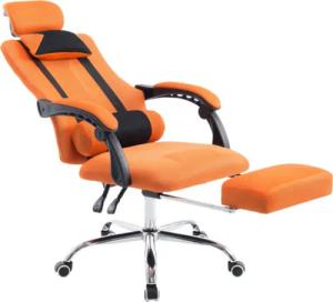 CLP Gaming Bürostuhl Fellow Mit Polsterung Und Netzbezug I Drehstuhl Mit Laufrollen Und Kopfstütze I Höhenverstellbarer Bürostuhl Mit Fußablage