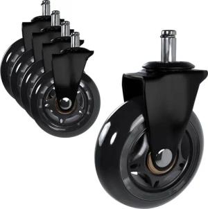 CLP Stuhlrolle Bodenrollen aus Gummi, universelle Laufrollen