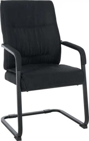 CLP XXL-Freischwinger Anubis Mit Gepolsterter Sitzfläche I Konferenzstuhl Mit Metallgestell Und Stoffbezug