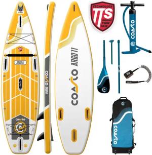 COASTO ARGO 11'0" SUP Board Stand Up Paddle aufblasbar Surfboard Paddel