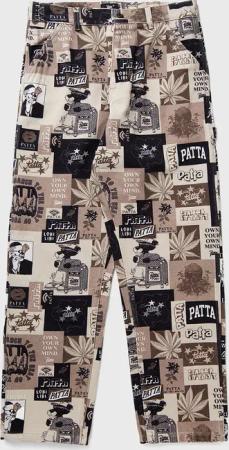 Collage Canvas Pants