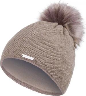 compagno Bommelmütze (1-St) Bommelmütze Wintermütze Damen Metallic-Garn Fleecefutter Beanie