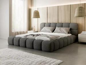 Compleo Polsterbett BUBBLE boucle Designerbett 140/160/180x200 BIZU, Wolkenbett, TOPSELLER Stauraumbett MADE IN EU