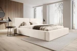 Compleo Polsterbett mit Bettkasten und Lattenrost, gepolstertes Kopfteil HEVE (Kostenlose Lieferung! TOP ANGEBOT), DesignerBett, Viele Varianten zur Auswahl–wählen Sie Größe und Farbe!