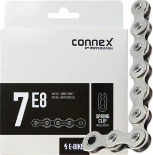 Connex Kette 7E8 1-fach, 132 Glieder, E-25 Federverschluss, 1/2x3/32, silber