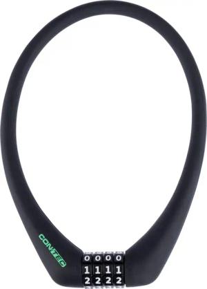 CONTEC SLoc Zahlenschloss 12 mm x 50 cm, schwarz