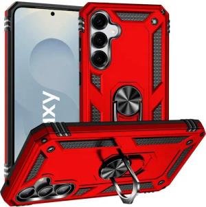 CoolGadget Handyhülle Armor Shield Case für Samsung Galaxy S25 6,2 Zoll, Outdoor Cover mit Magnet Ringhalterung Handy Hülle für Samsung S25