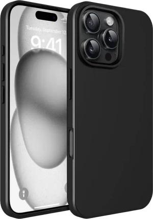 CoolGadget Handyhülle Black Series Handy Hülle für Apple iPhone 16 Pro 6,3 Zoll, Edle Silikon Schlicht Robust Schutzhülle für iPhone 16 Pro Hülle