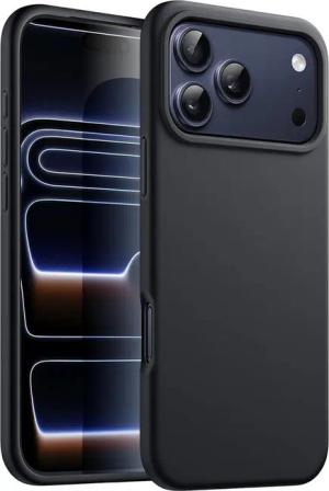 CoolGadget Handyhülle Black Series Handy Hülle für Apple iPhone 17 Pro 6,3 Zoll, Edle Silikon Schlicht Robust Schutzhülle für iPhone 17 Pro Hülle