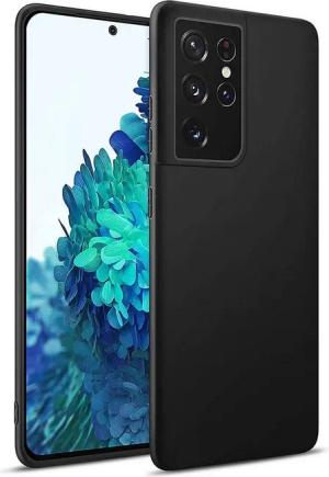 CoolGadget Handyhülle Black Series Handy Hülle für Samsung Galaxy S21 Ultra 6,8 Zoll, Edle Silikon Schlicht Robust Schutzhülle für Samsung S21 Ultra Hülle