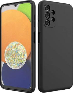 CoolGadget Handyhülle Handy Schutzhülle für Samsung Galaxy A13 4G matt schwarz 6,6 Zoll, Silikon TPU Hülle Schutz Tasche Cover schlicht Slim Case
