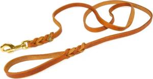 CopcoPet Hundeleine Fettlederleine mit Handschlaufe, Leder