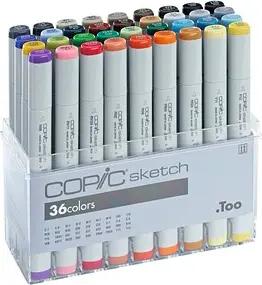 COPIC® Sketch Layoutmarker-Set farbsortiert 1,0 + 6,0 mm, 36 St.