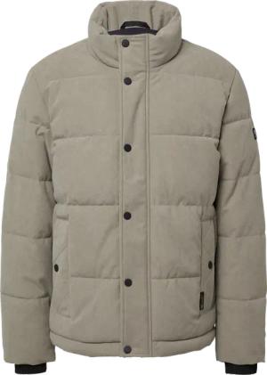 Cord-Pufferjacke mit sportiven Details