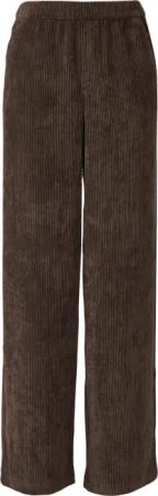 Cordhose mit Elastikbund und Wide Leg