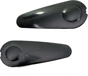 Cortina Kurbelkappe Dropform schwarz