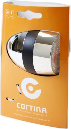 Cortina Scheinwerfer Amsterdam Dynamo Chrom Schwarz