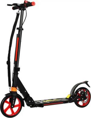 COSTWAY Cityroller Scooter, höhenverstellbar & klappbar, mit Handbremse