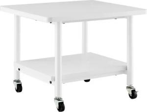 COSTWAY Druckertisch, mit 2 Ebenen & 4 Rollen, bis 35 kg, 49x40x38cm