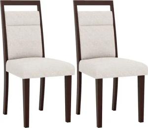 COSTWAY Esszimmerstuhl (2 St), Küchenstuhl Holz, Esstisch Stühle mit gepolsterter Sitz