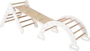 COSTWAY Klettergerüst, (3-St), Multifunktionales, zum Klettern, Rutschen und Wippen