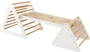 COSTWAY Klettergerüst Kletterdreieck, 3 in 1 mit Rampe