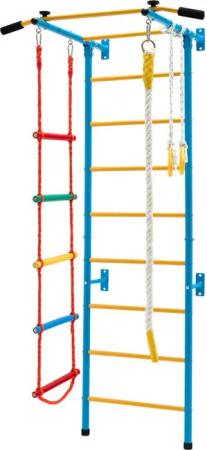 COSTWAY Sprossenwand Turnwand, mit Klimmzugstange, Metall