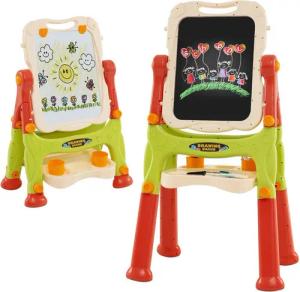 COSTWAY Standtafel, Kinder Staffelei, Doppelseitige höhenverstellbar, magnet