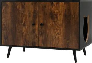 COSTWAY Tierhaus Katzenschrank, Katzenhaus, 2 in 1 Beistelltisch