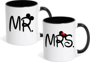 Couples Shop Tasse MR. & MRS. Kaffeetasse Geschenk Partner Fun-Look, Keramik, mit trendigem Motiv