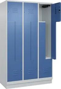 C+P Z-Spind, Classic PLUS, Sockel, 6 Fächer, 1950x1200x500mm, 7035/5023 Verschluss Zylinderschloss