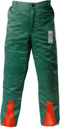 Craftland Schutzhose KIEFER, Forst Schnittschutz-Bundhose, EN 381 - 5, Grün/Orange, Gr.50