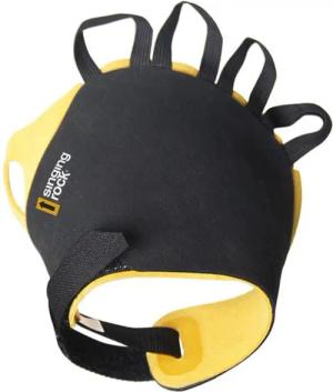 Craggy Singing Rock freier Finger Leder-Synth-Gummi Griff Gelb/Schwarz S-XL