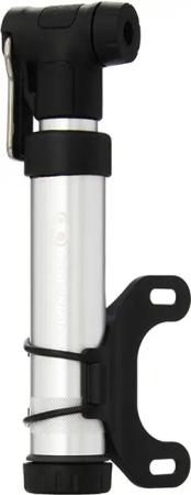 Crankbrothers Gem S Handpumpe inkl. Rahmenhalter silber