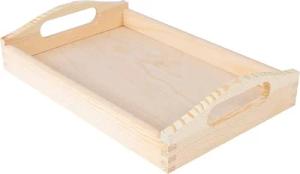 Creative Deco Tablett Serviertablett Holz mit Griff, Tablett Holz mit Griff