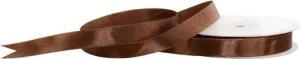 Creativery Satinband, Satinband 12mm x 25m Rolle Braun