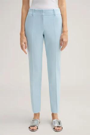 Crêpe-Anzug-Hose in Hellblau