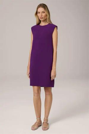 Crêpe-Eggshape-Kleid ohne Arm in Lila