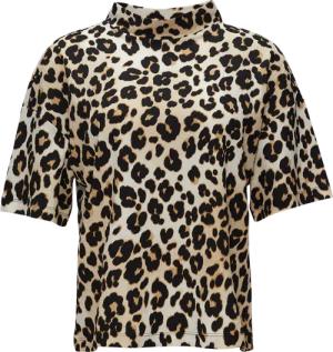 Crêpe-Shirt mit Stehkragen