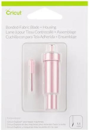Cricut Messerklinge 2004227 Explore Bonded Fabric Blade mit Gehäuse, Präzisionsschneidklinge, Hartmetall, Rosa, Klinge, Stoffschnitte, Ersatzklinge