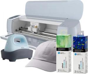Cricut Papierschneidegerät - Maker® 3 Schneideplotter + Hat Press + 2x Infusible Ink + Cap