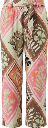 Crop-Hose aus Viskosemix im Relaxed Fit mit All-over-Print