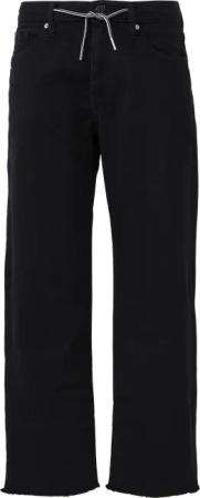 Cropped-Jeans Karolin / Regular Fit / Mid Rise / Straight Leg / offener Saum